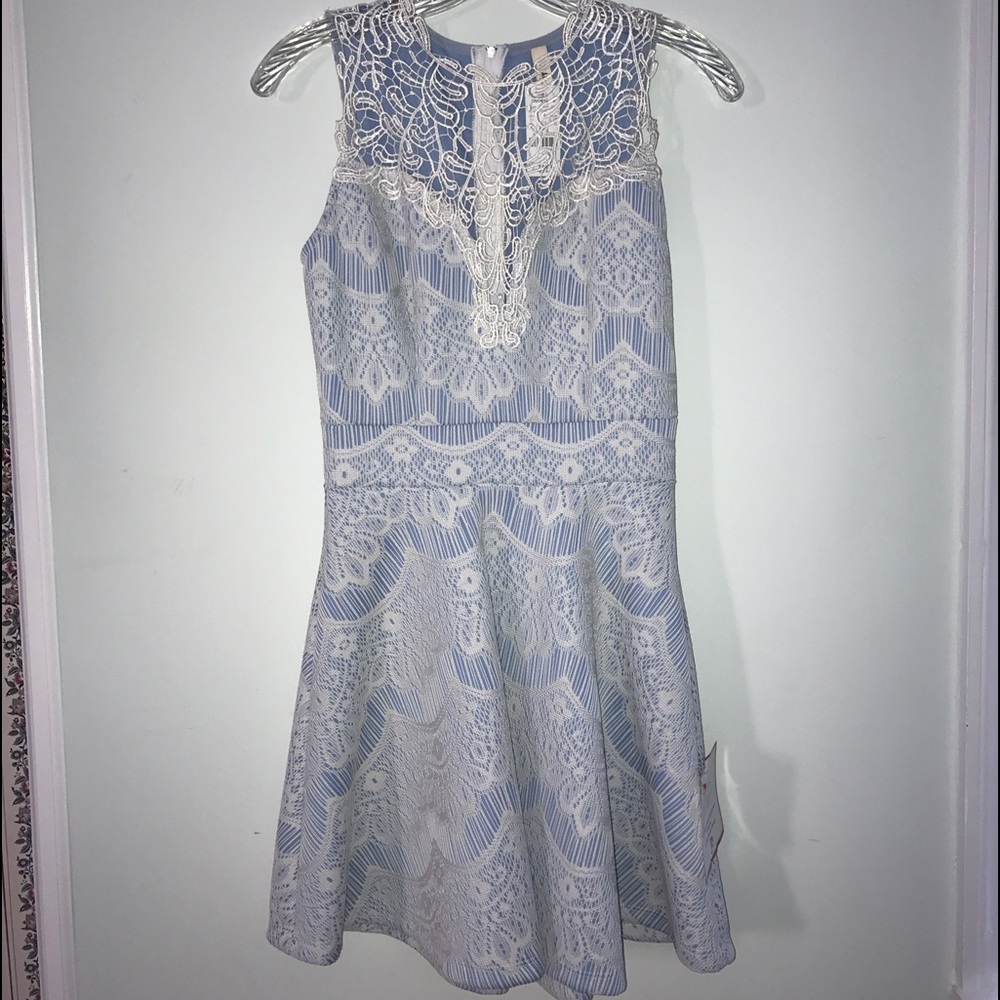 Beautiful Baby Blue Dress with Lace 💙